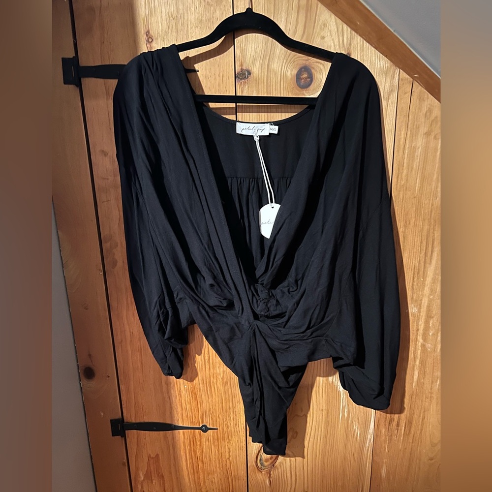 Petal and Pup wrap around top